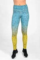 Leggings petite with waistband Pro Melange Turchese-Limone - packshot