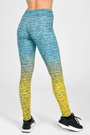 Leggings petite with waistband Pro Melange Turchese-Limone - packshot