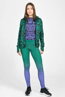 Leggings petite with waistband Pro Melange Verde-Viola - packshot