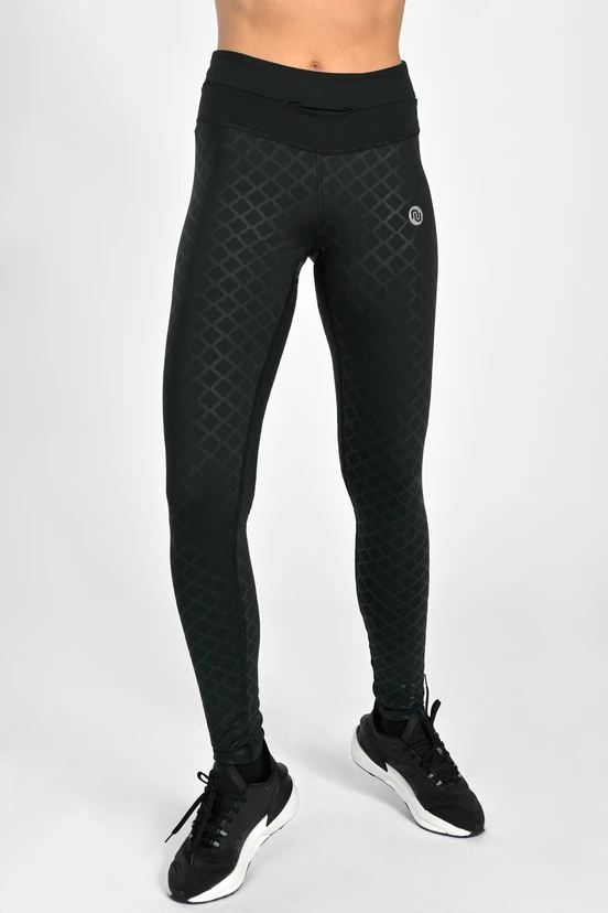 Leggings regular with waistband Pro Shiny Black - packshot