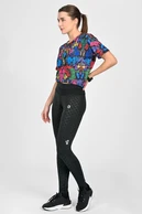 Leggings regular with waistband Pro Shiny Black - packshot