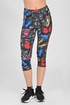 Legginsy 3/4 Dual Space z kieszeniami po bokach Butterfly
