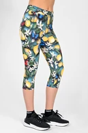 Legginsy 3/4 Dual Space z kieszeniami po bokach Limone - packshot