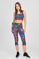 Legginsy 3/4 Dual Space z kieszeniami po bokach Mosaic Ritmo - packshot