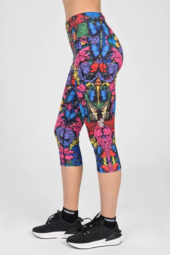 Legginsy 3/4 Dual Space z kieszeniami po bokach Mosaic Ritmo - packshot