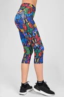 Legginsy 3/4 Dual Space z kieszeniami po bokach Mosaic Ritmo - packshot