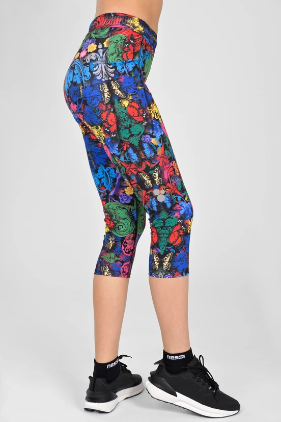 Legginsy 3/4 Dual Space z kieszeniami po bokach Mosaic Ritmo - packshot