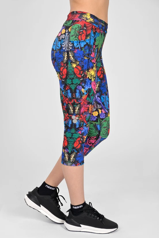 Legginsy 3/4 Dual Space z kieszeniami po bokach Mosaic Ritmo - packshot