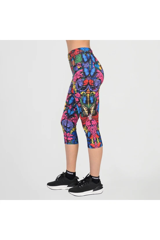 Legginsy 3/4 Dual Space z kieszeniami po bokach Mosaic Ritmo - packshot