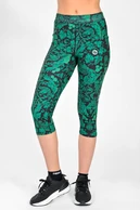 Legginsy 3/4 Dual Space z kieszeniami po bokach Ornamo Verde - packshot