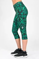 Legginsy 3/4 Dual Space z kieszeniami po bokach Ornamo Verde - packshot