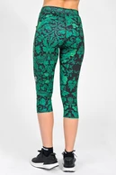 Legginsy 3/4 Dual Space z kieszeniami po bokach Ornamo Verde - packshot