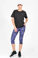 Legginsy 3/4 Dual Space z kieszeniami po bokach Ornamo Viola - packshot