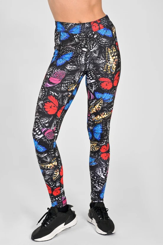 Legginsy Dual Space z kieszeniami po bokach Butterfly - packshot