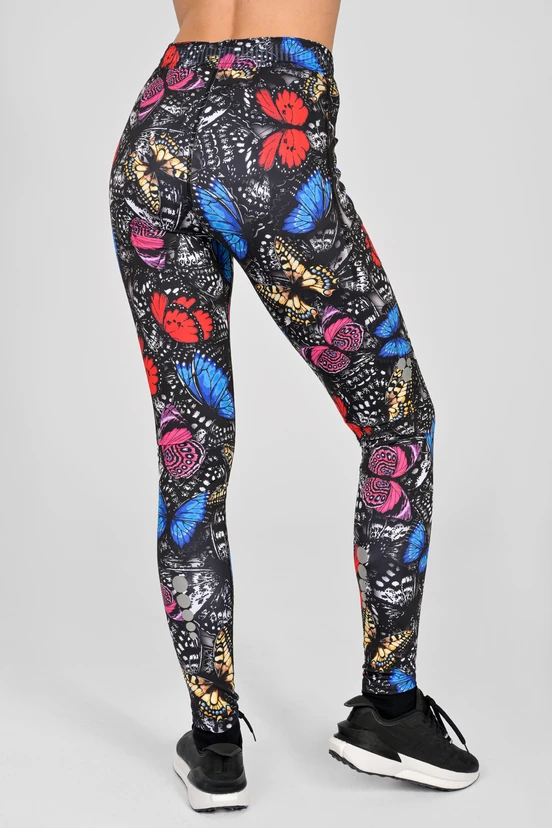 Legginsy Dual Space z kieszeniami po bokach Butterfly - packshot