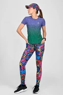 Legginsy Dual Space z kieszeniami po bokach Mosaic Ritmo - packshot