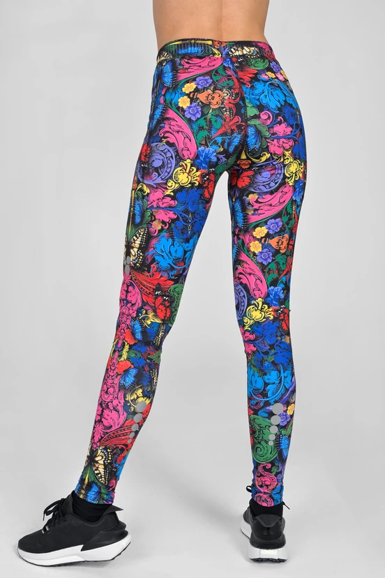 Legginsy Dual Space z kieszeniami po bokach Mosaic Ritmo - packshot