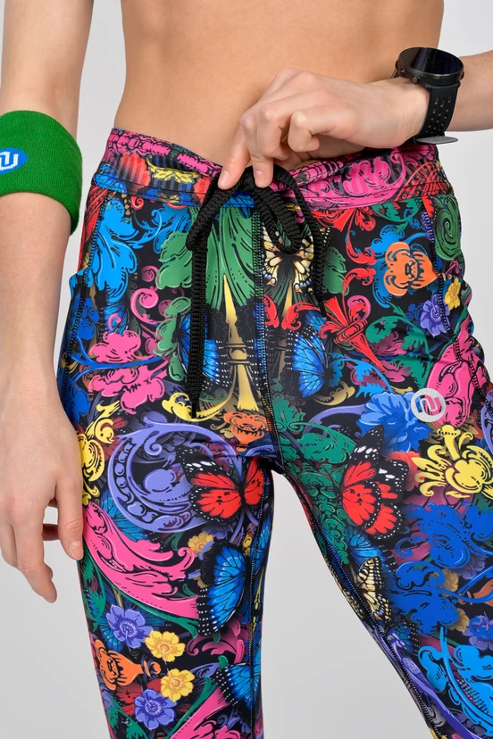 Legginsy Dual Space z kieszeniami po bokach Mosaic Ritmo - packshot