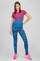 Legginsy regular z pasem Basic Ornamo Azzurro - packshot