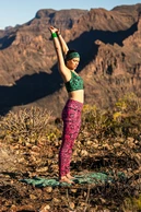 Legginsy regular z pasem Basic Ornamo Rosa - packshot
