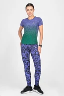 Legginsy regular z pasem Basic Ornamo Viola - packshot