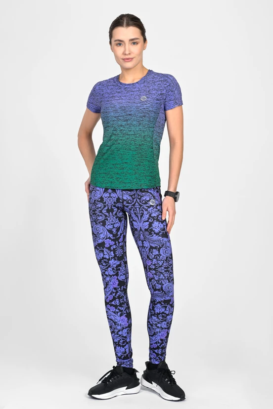 Legginsy regular z pasem Basic Ornamo Viola - packshot