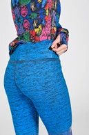 Legginsy regular z pasem Pro Melange Azzurro-Rosa - packshot