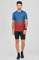 Men's sports T-shirt Melange Azzurro-Red - packshot