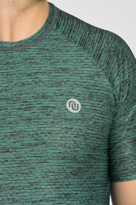 Men's sports T-shirt Melange Verde-Azzurro - packshot