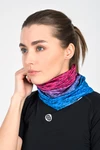Multifunctional sports snood Melange Azzurro-Rosa