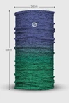 Multifunctional sports snood Melange Verde-Viola