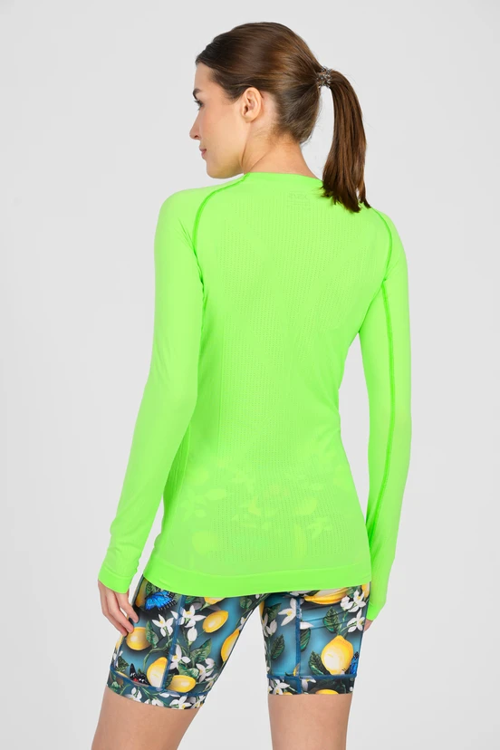 Oddychający longsleeve sportowy Ultra GloLime - packshot