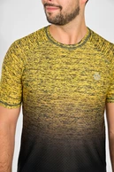 Pánské sportovní tričko Melange Yellow-Black - packshot