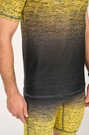 Pánské sportovní tričko Melange Yellow-Black - packshot