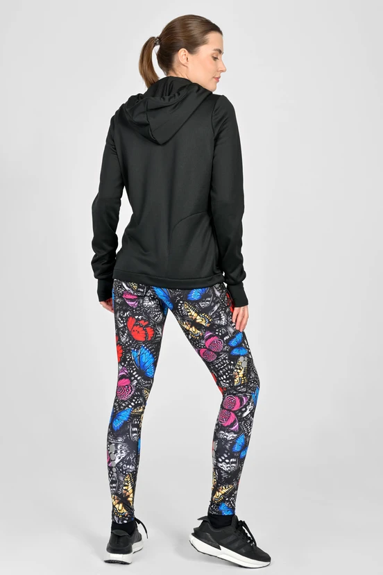 Prémiová mikina na zip s kapucí Black - packshot