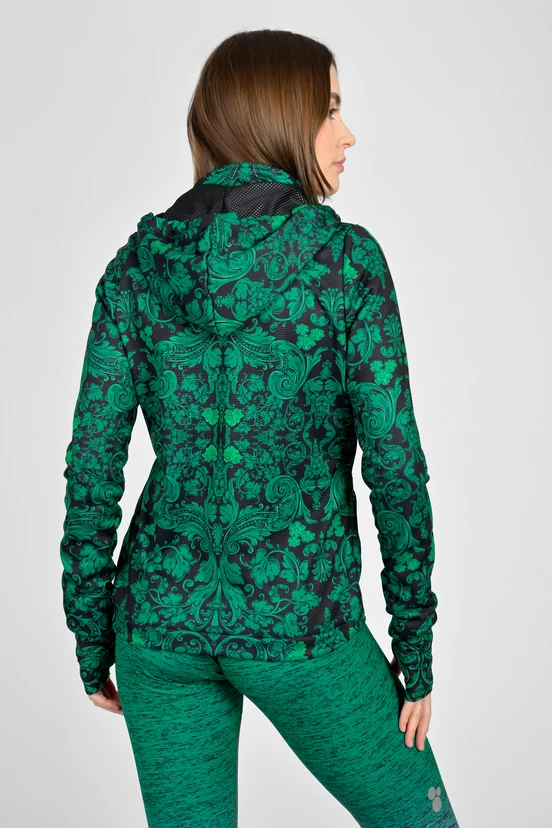 Premium zipped hoodie Ornamo Verde - packshot