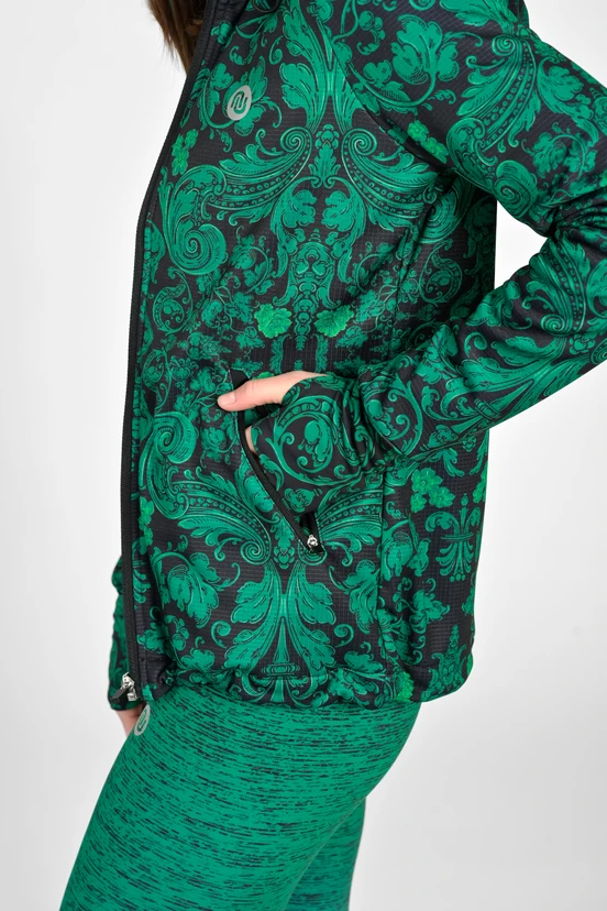 Premium zipped hoodie Ornamo Verde - packshot