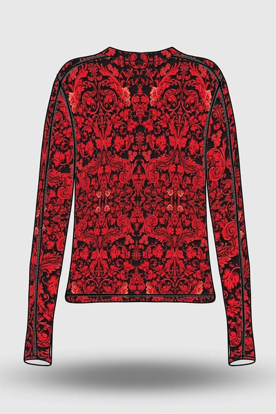 Preorder Bluza Basic Ornamo Red