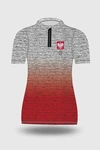 Preorder Koszulka sportowa damska Zip Melange White-Red
