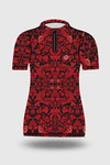 Preorder Koszulka sportowa damska Zip Ornamo Red