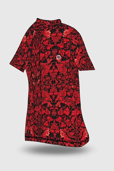 Preorder Koszulka sportowa damska Zip Ornamo Red