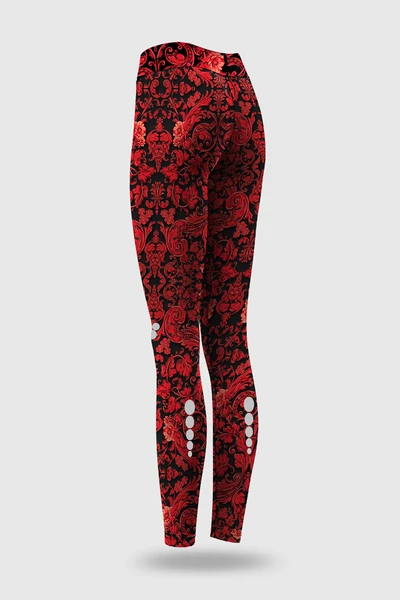 Preorder Leggings petite with waistband Pro Ornamo Red