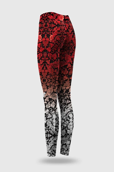 Preorder Leggings regular with waistband Pro Ornamo Red-White
