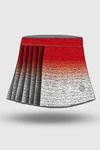Preorder Pleated sport skirt with leggings Melange Red-White