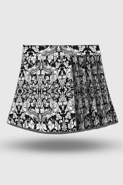 Preorder Pleated sport skirt with leggings Ornamo White