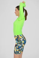 Short leggings with stabilizing tapes Limone - packshot