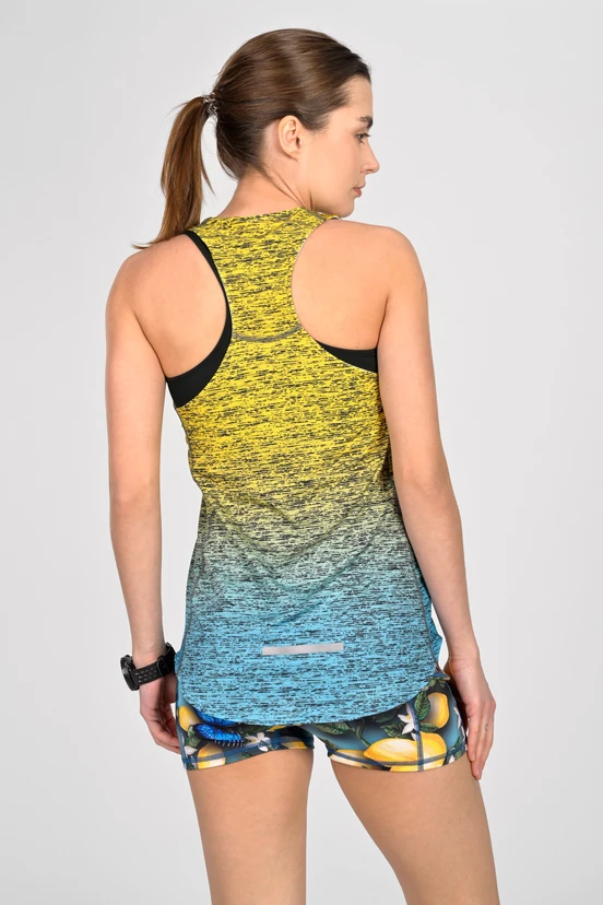 Short leggings with stabilizing tapes Limone - packshot