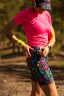 Short leggings with stabilizing tapes Mosaic Ritmo - packshot