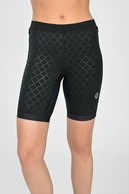 Short leggings with stabilizing tapes Shiny Black - packshot