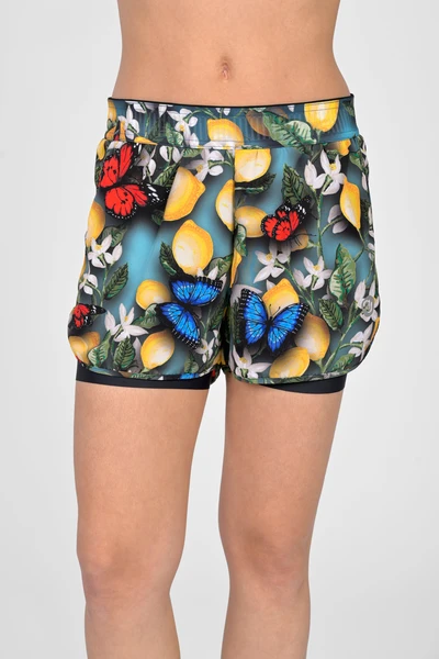 Spodenki sportowe z legginsami damskie Limone